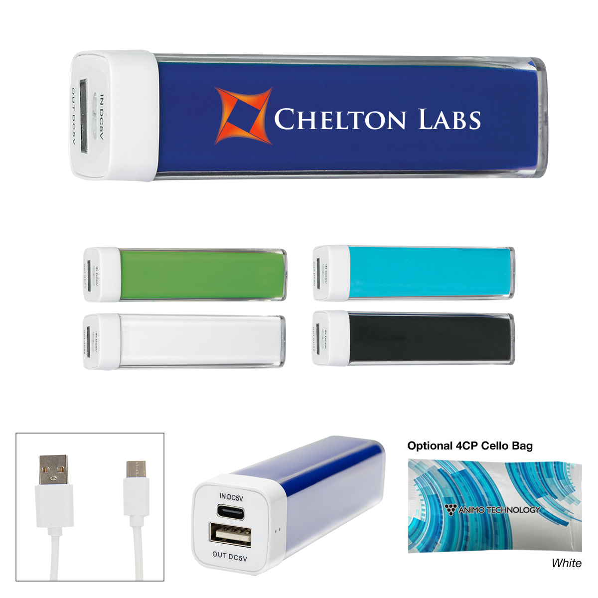 2,200 mAh Charge-It-Up Power Bank 2.0
