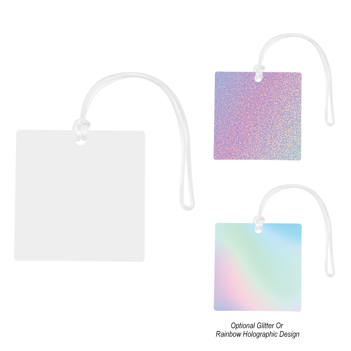Acrylic Luggage Tag 4\" Square