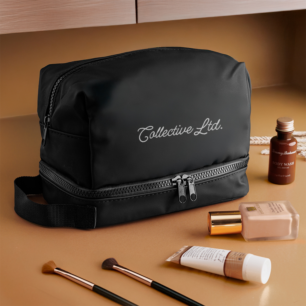 Hudson rPET Leatherette Cosmetic Bag