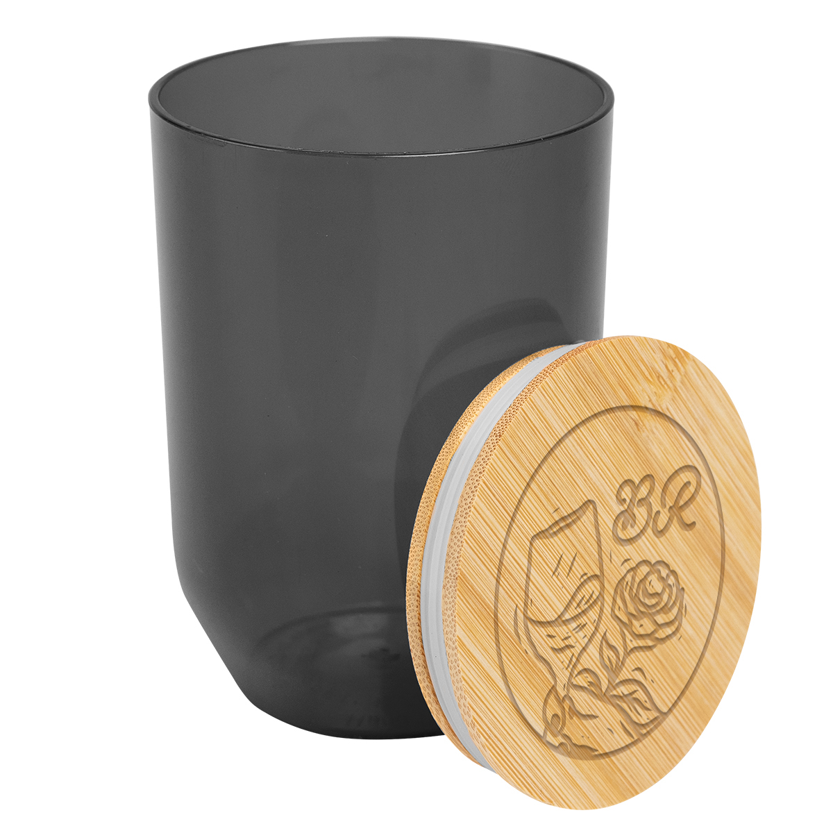 12 Oz. Montrose rPET Wine Tumbler With Bamboo Lid
