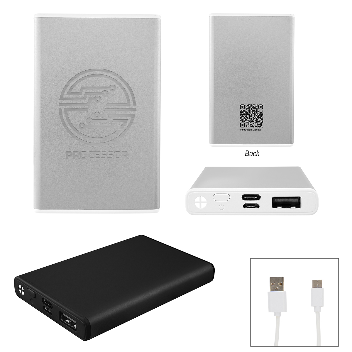 5,000 mAh rABS & Aluminum Power Bank