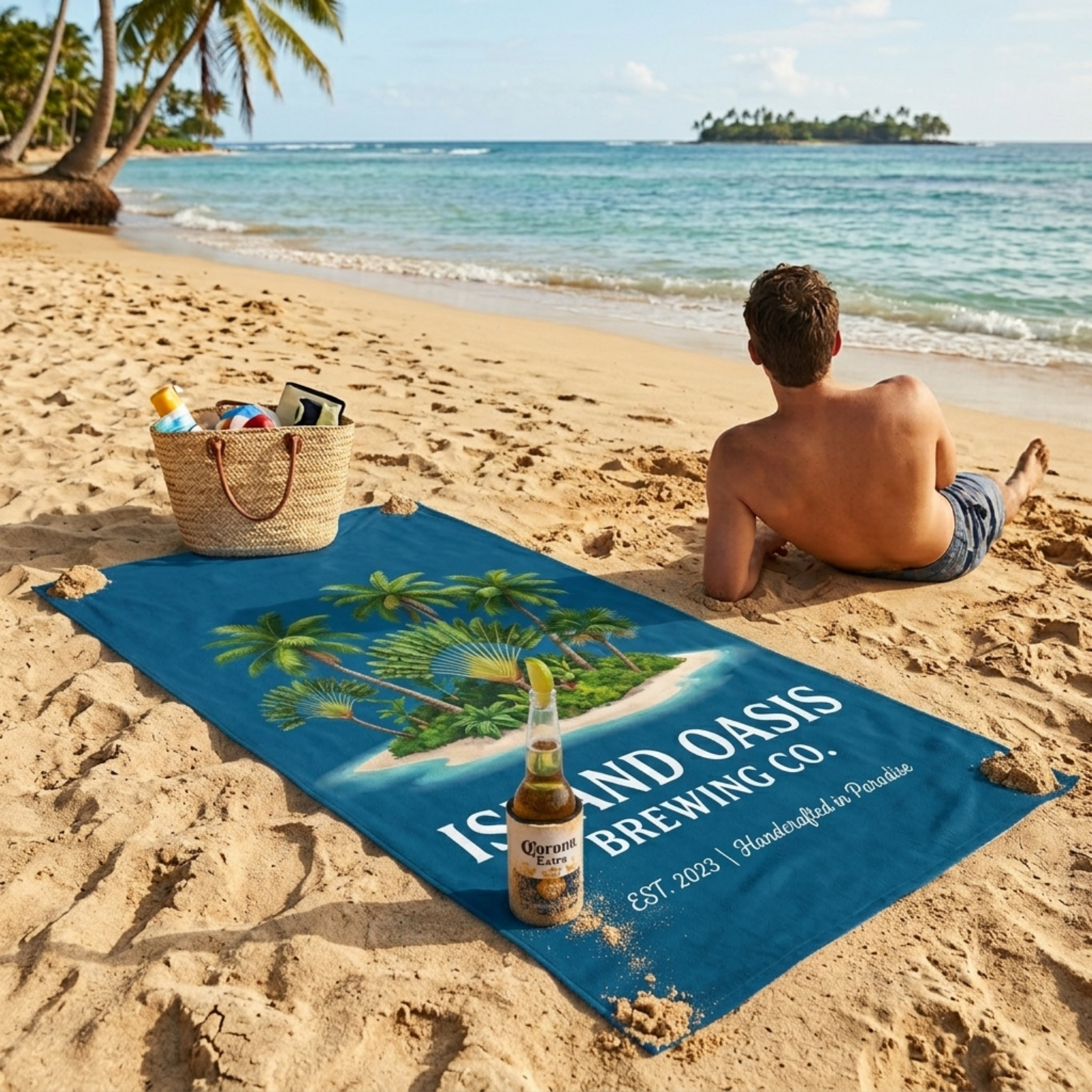 30" x 60" Full-Color Beach Towel