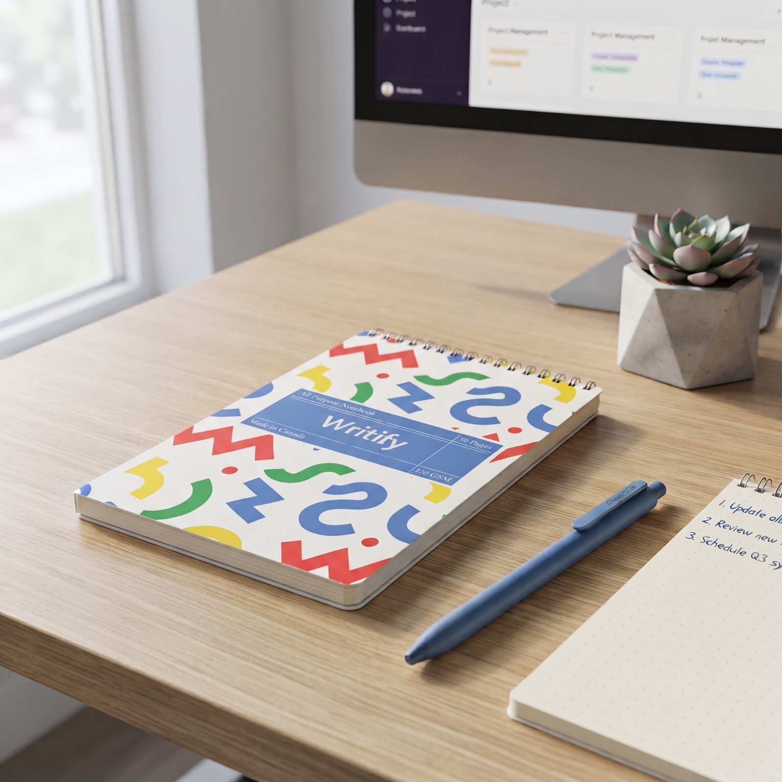 Top-Bound Premium Paper Notebook