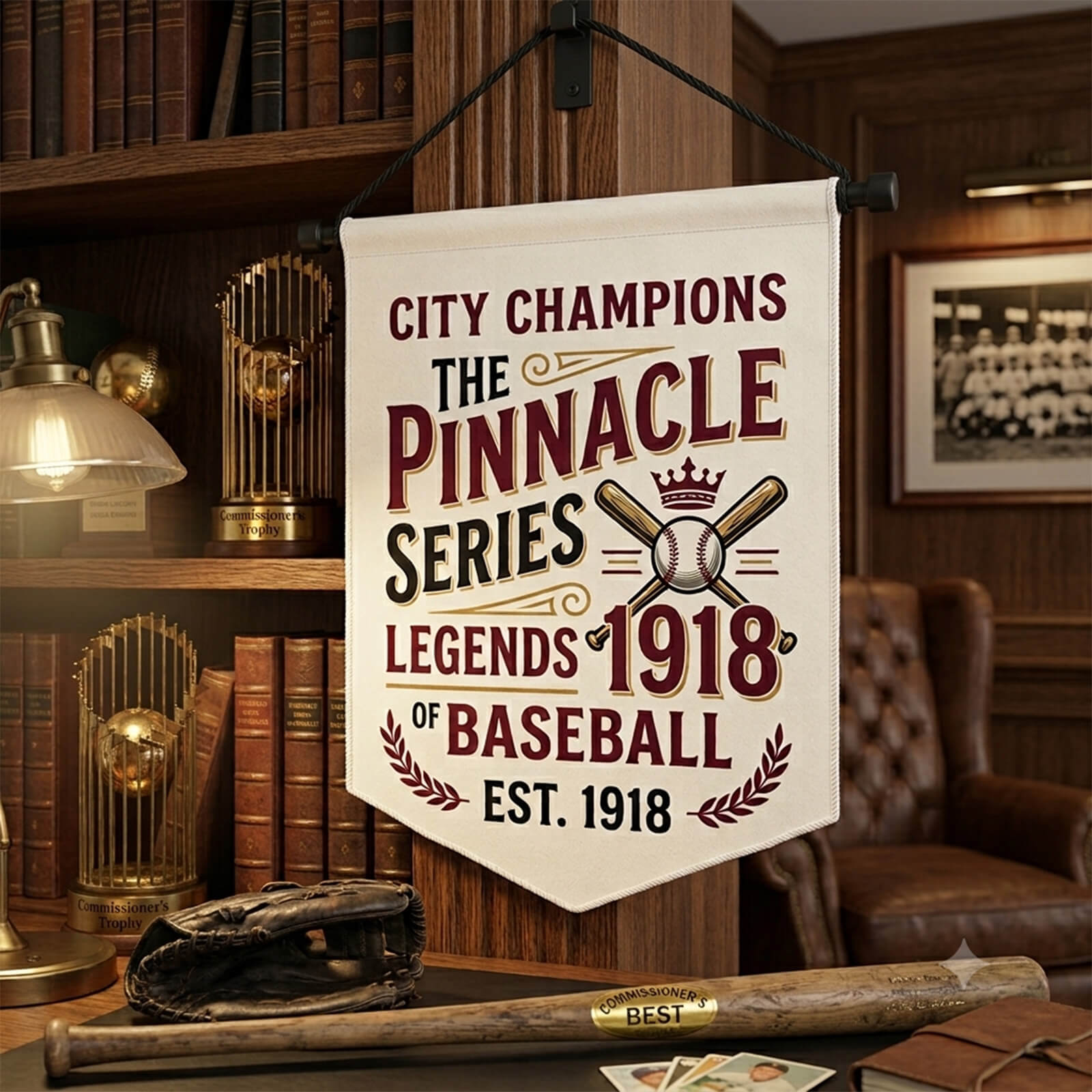 Championship Banner 8 3/8" X 10 7/8"