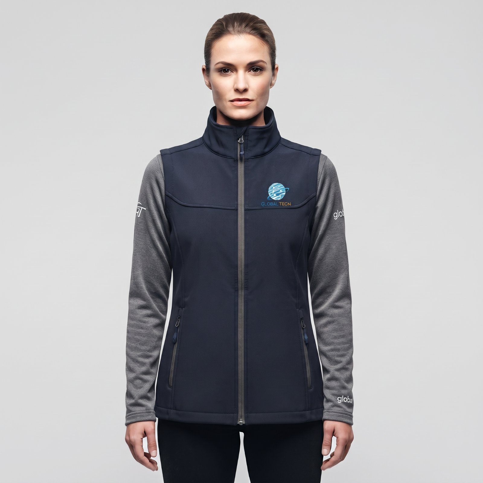 Women's Water-Repellent Fleece-Lined Softshell Vest
