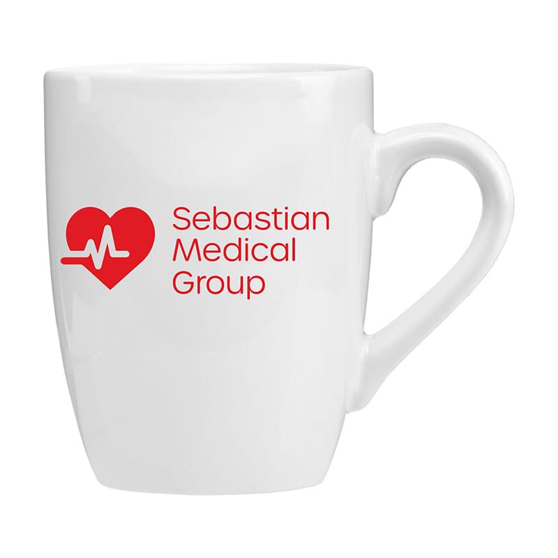 14 oz Ceramic Bistro Mug White