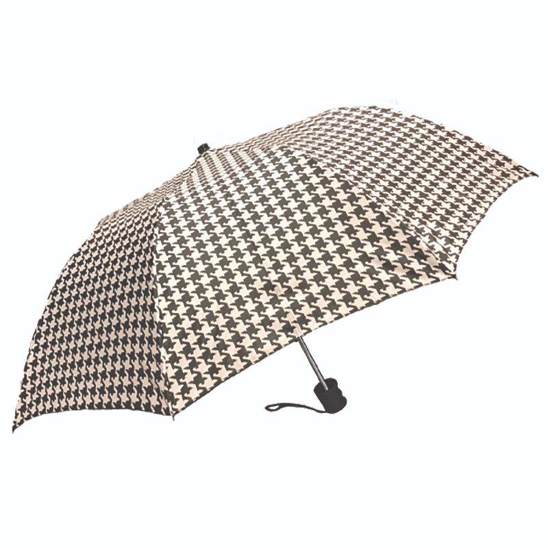 Super Pocket Mini Houndstooth Umbrella