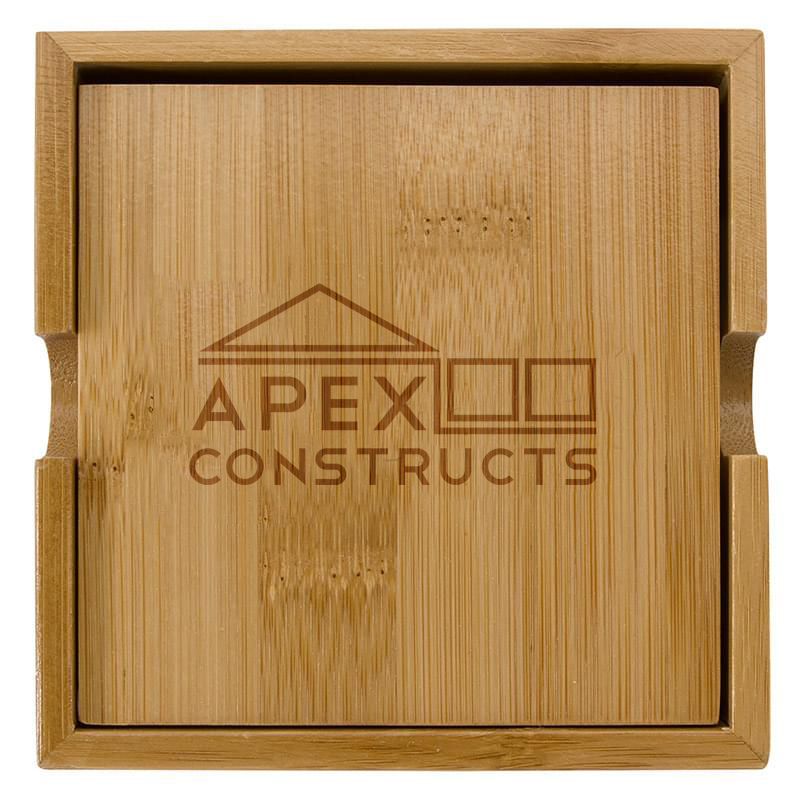 Bamboo Coaster Set