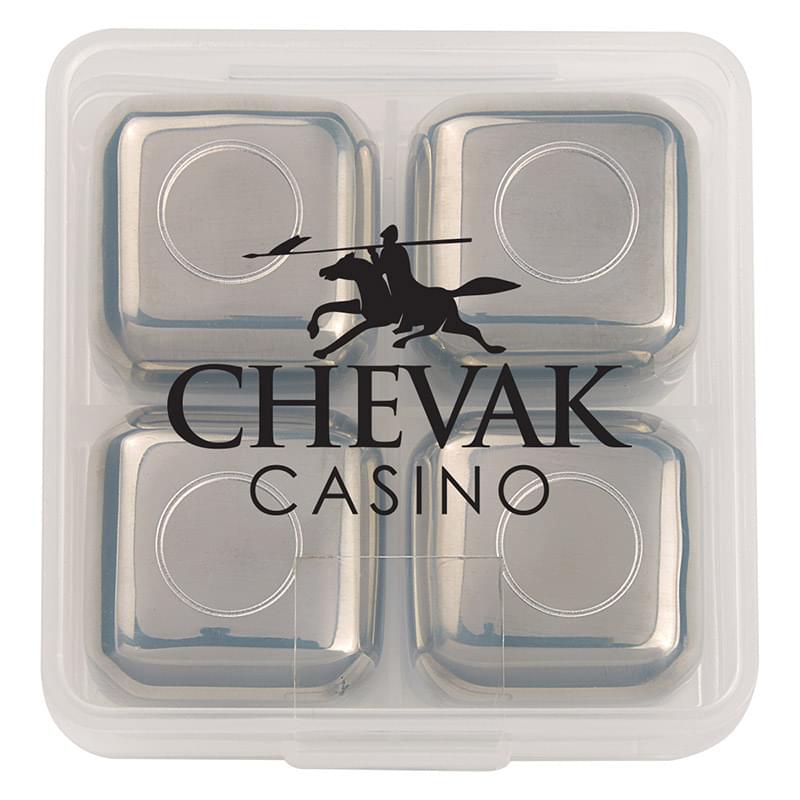 Stainless Steel Ice Cubes In Case