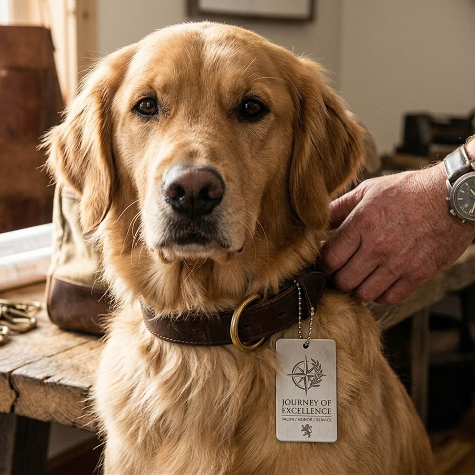 Aluminum Dog Tag (photo-Etched) With 23" Ball Chain
