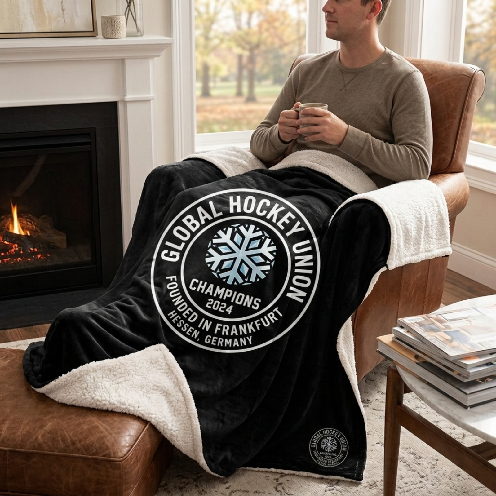 Full Color Sherpa Blanket 50" x 60"