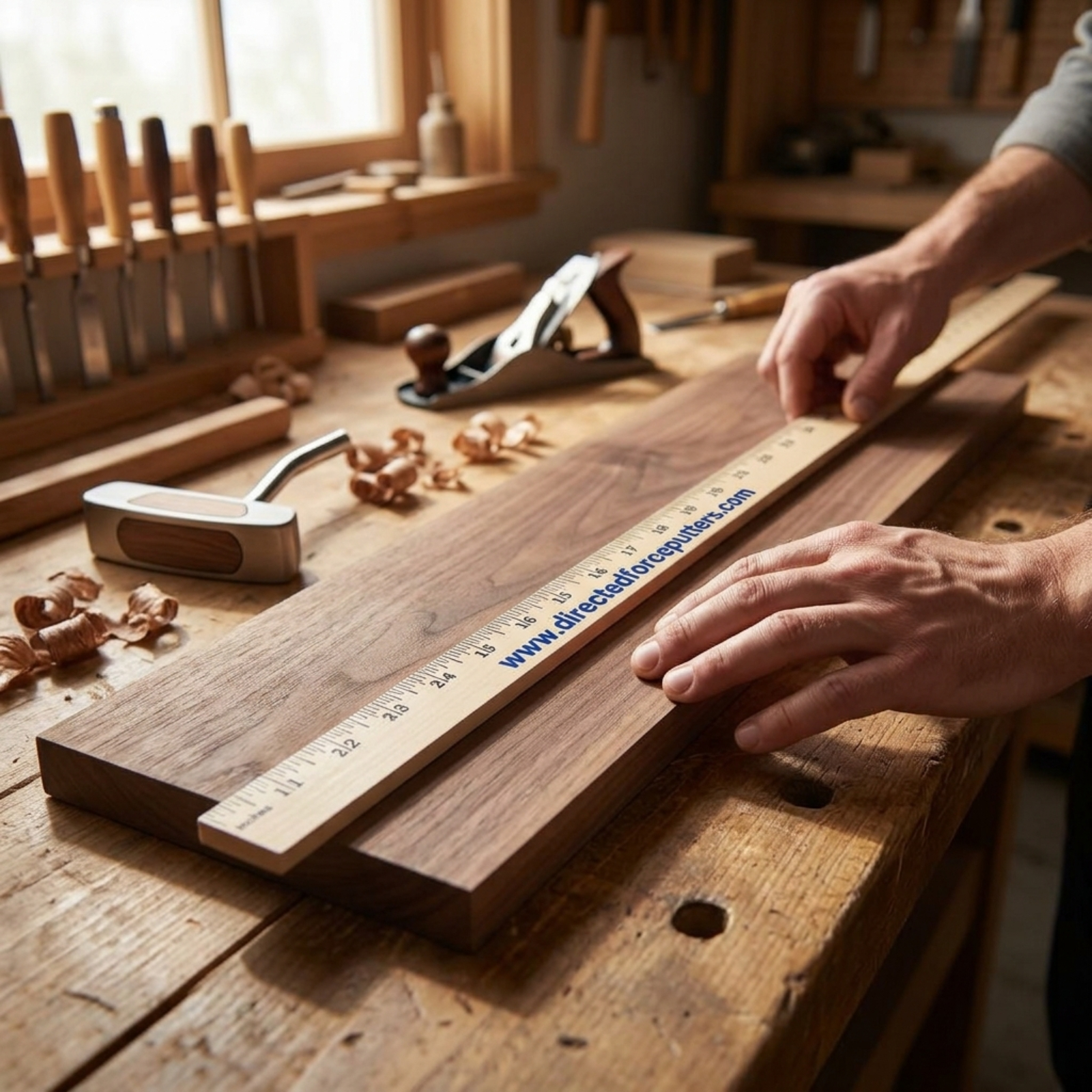 Lacquered English Scale Yardstick