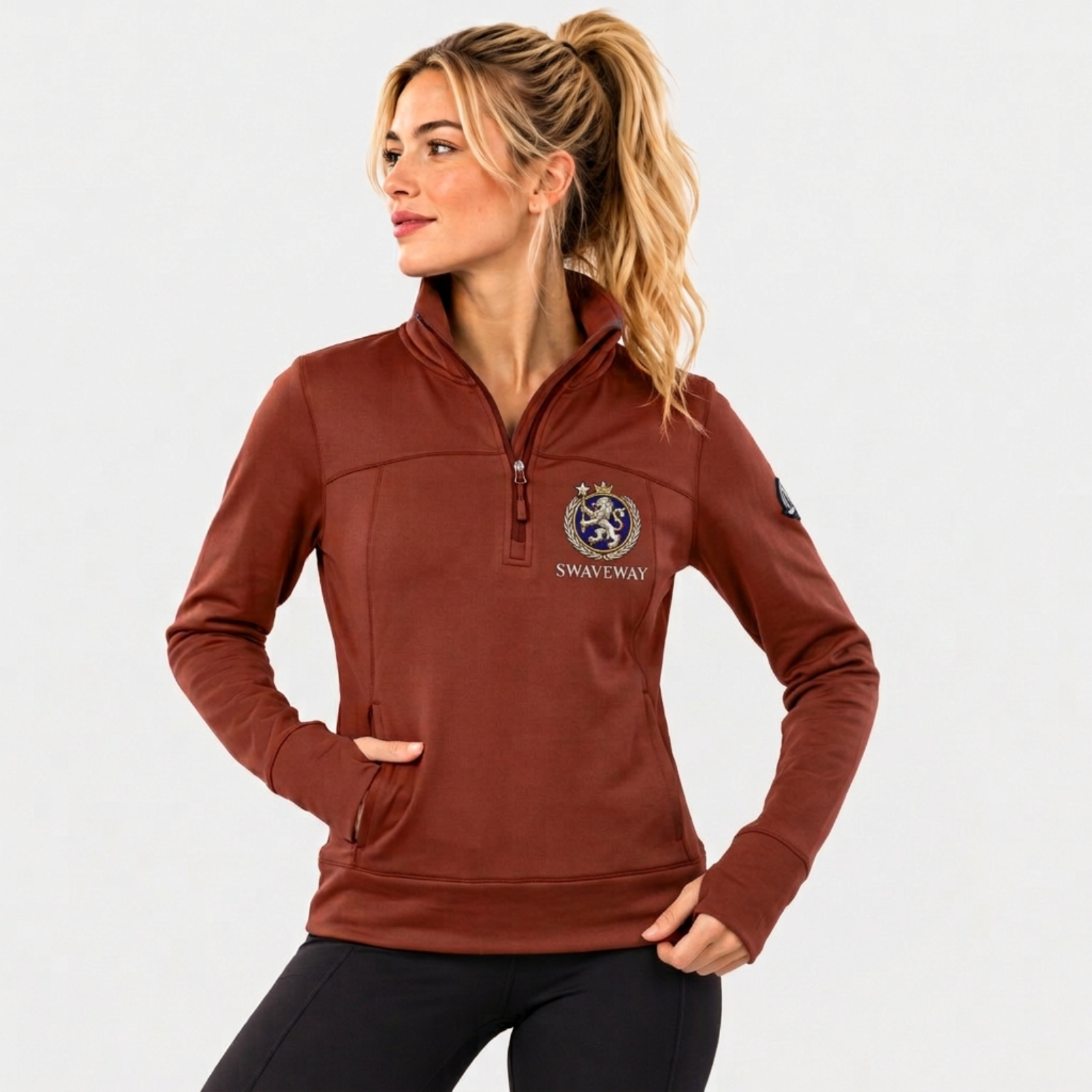 Bi-Stretch Thermal Quarter-Zip Pullover