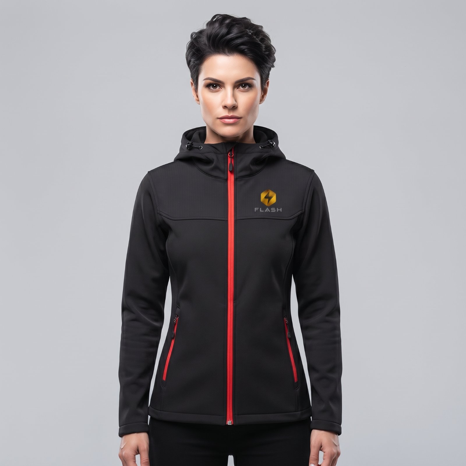 Women's Fleece-Lined Softshell Hoodie