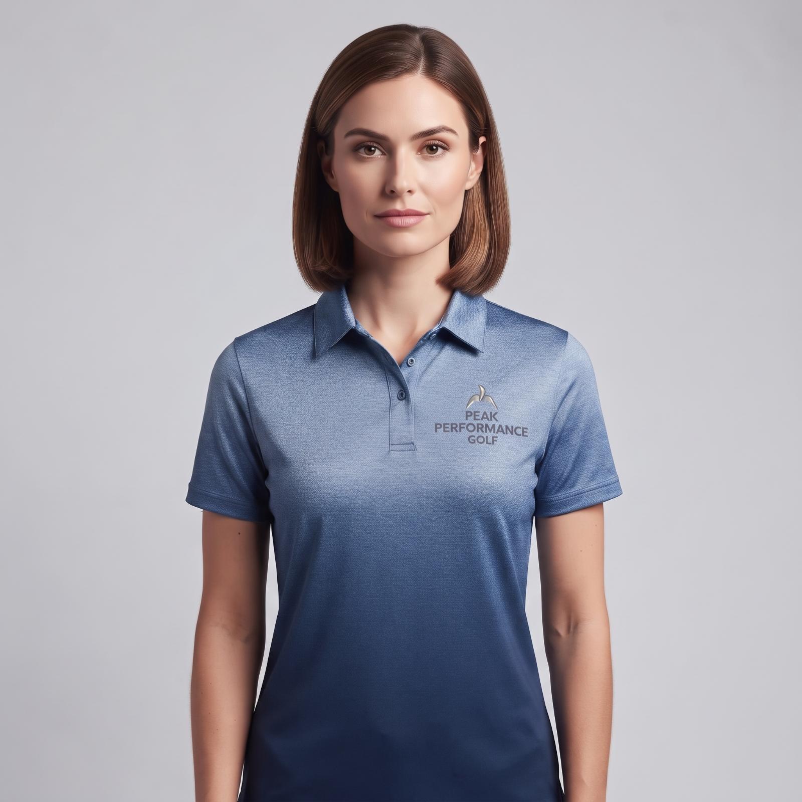 Women's Gradient Print Performance Polo