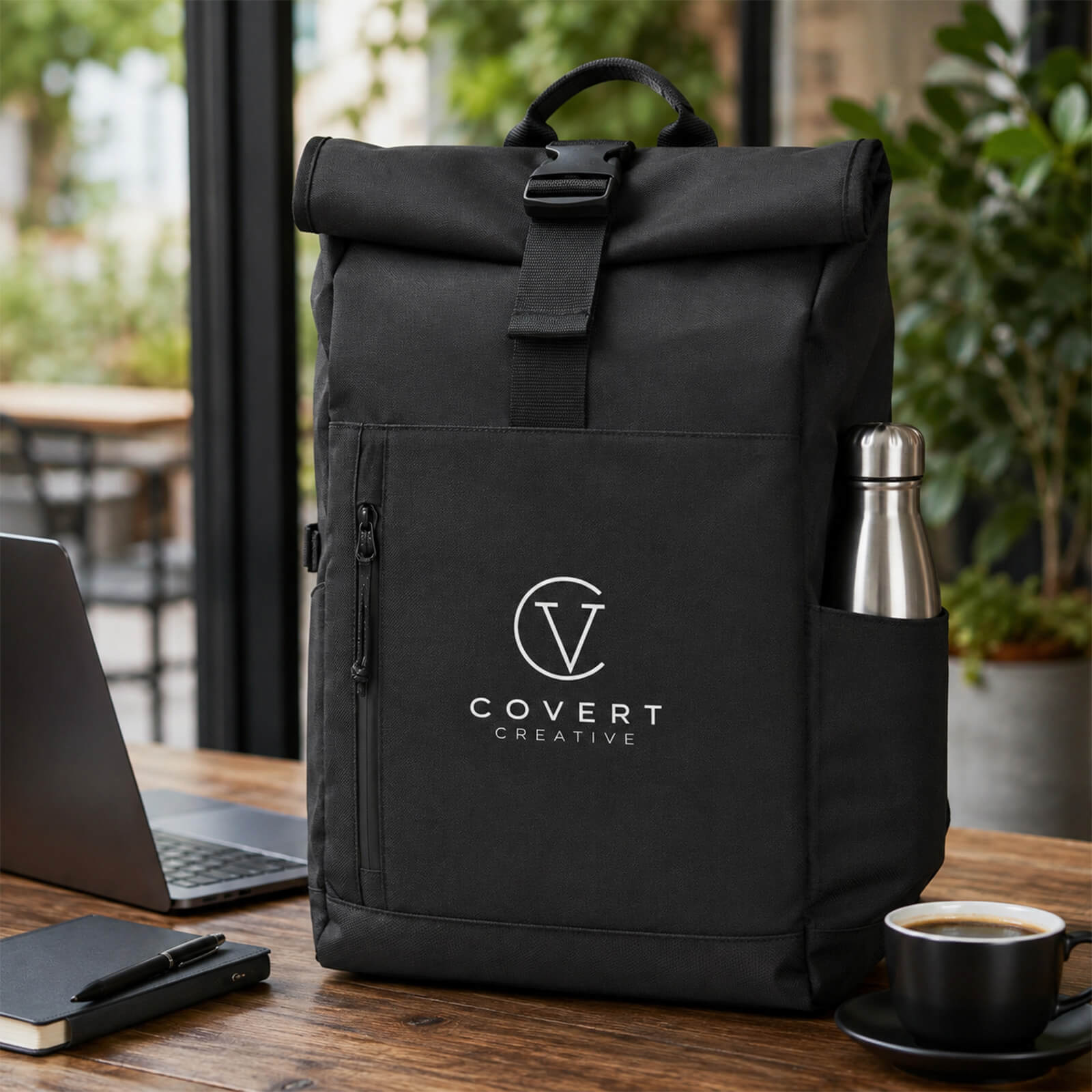 Grove Rolltop Travel Laptop Backpack