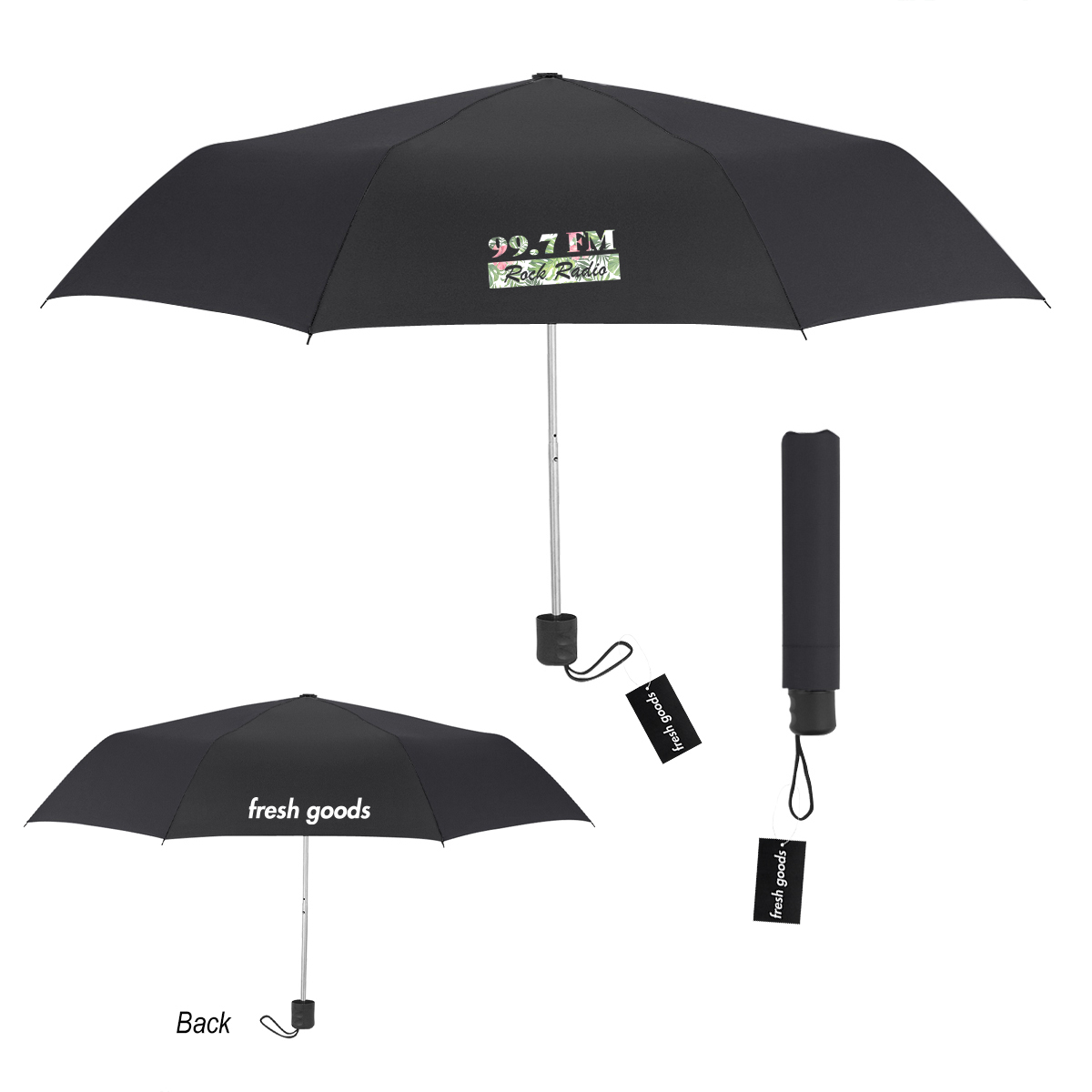 Fresh Goods 42\" Arc Budget Telescopic Umbrella