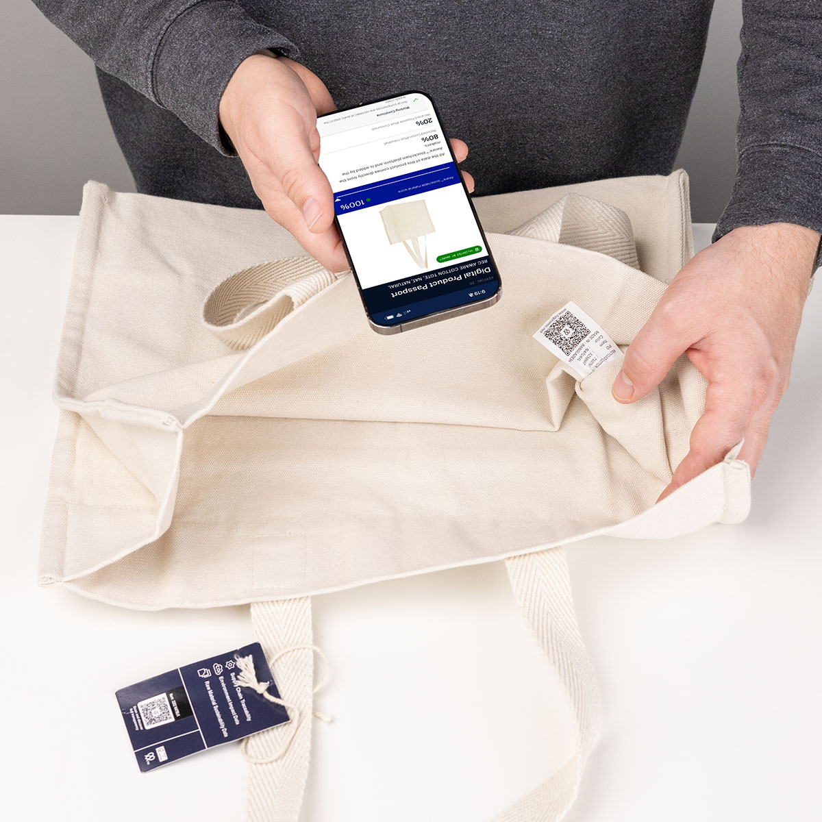 Aware 14 Oz. Recycled Cotton North/South Tote