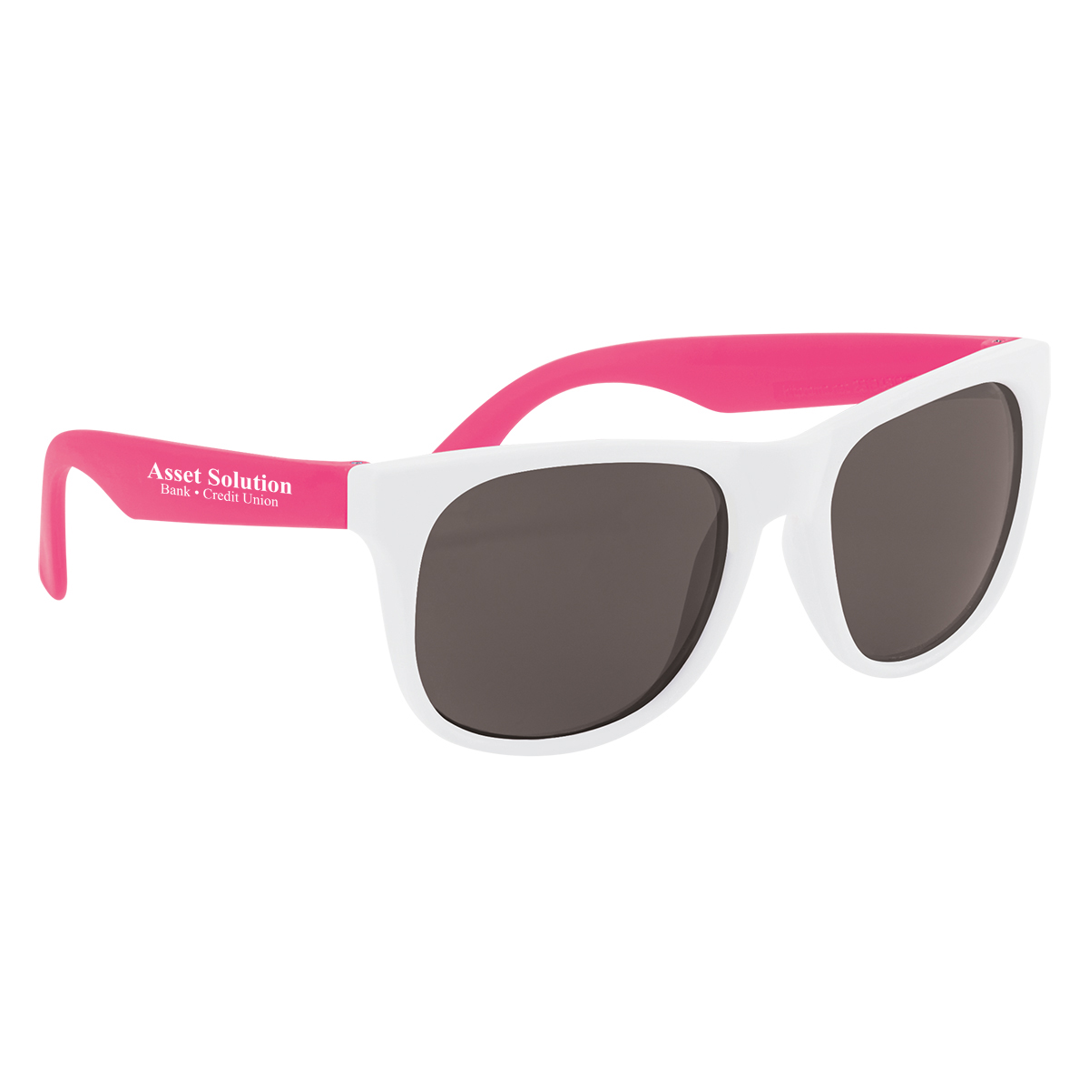 WHITE WITH PINK