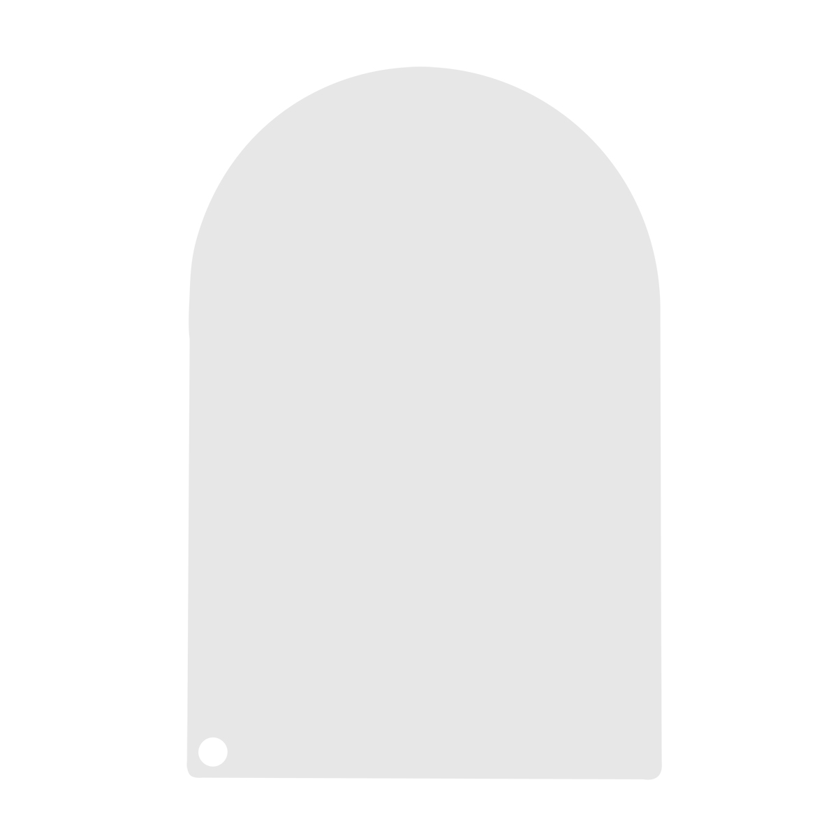 Acrylic Award Arch Rectangle 7\"