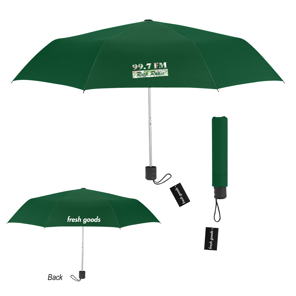 Fresh Goods 42\" Arc Budget Telescopic Umbrella