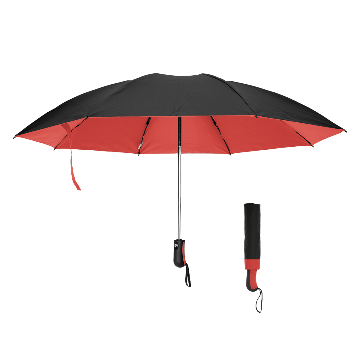 BLACK WITH RED