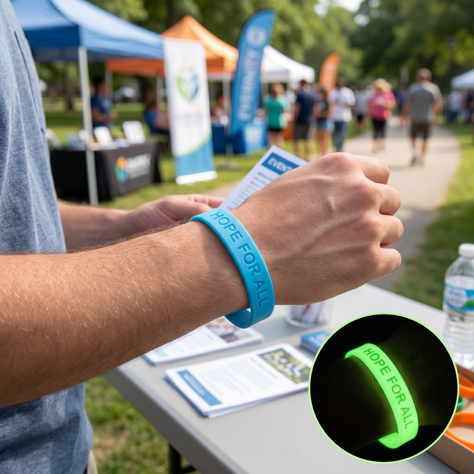 Single Color Silicone Bracelet