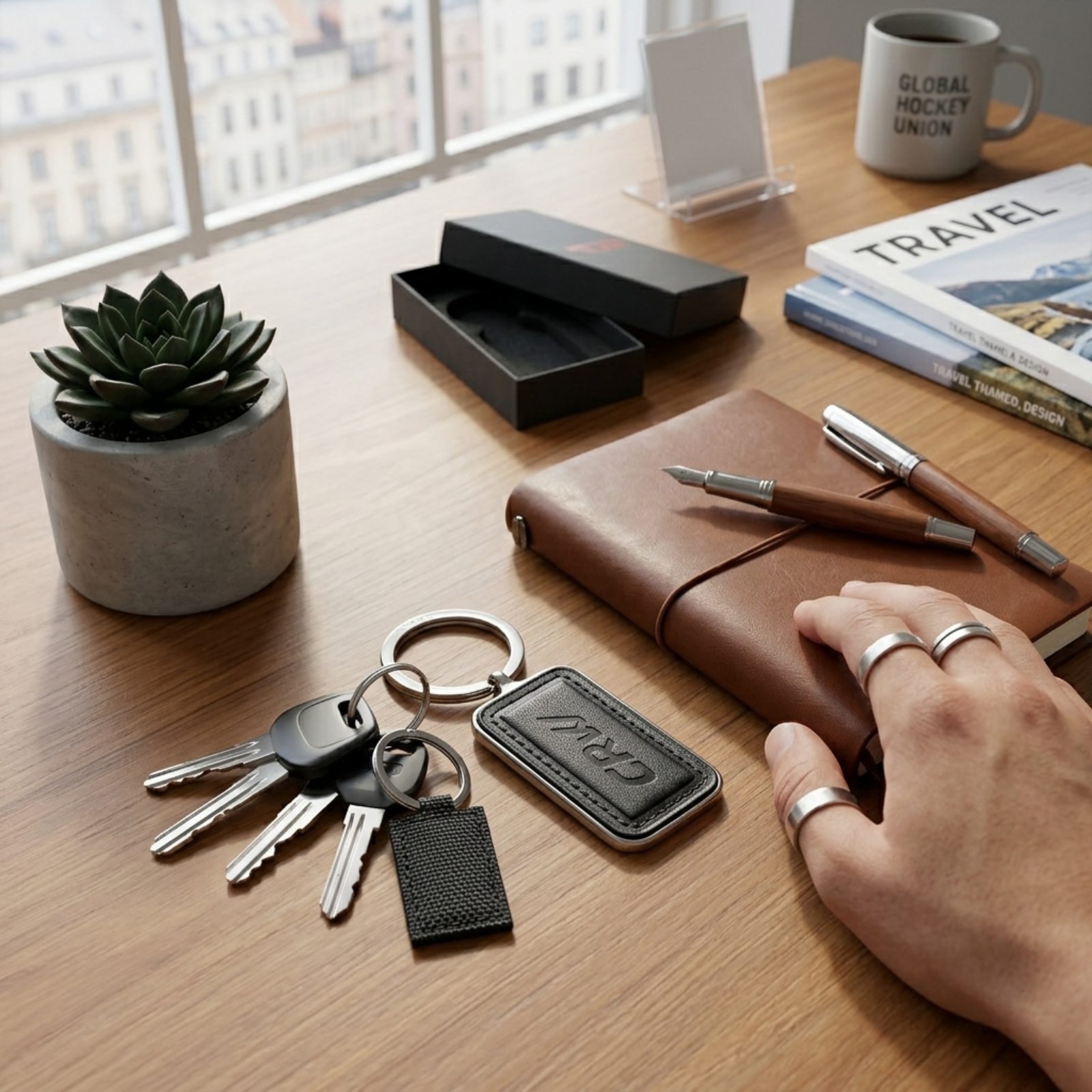 Nylon Patch Tracer Key Fob