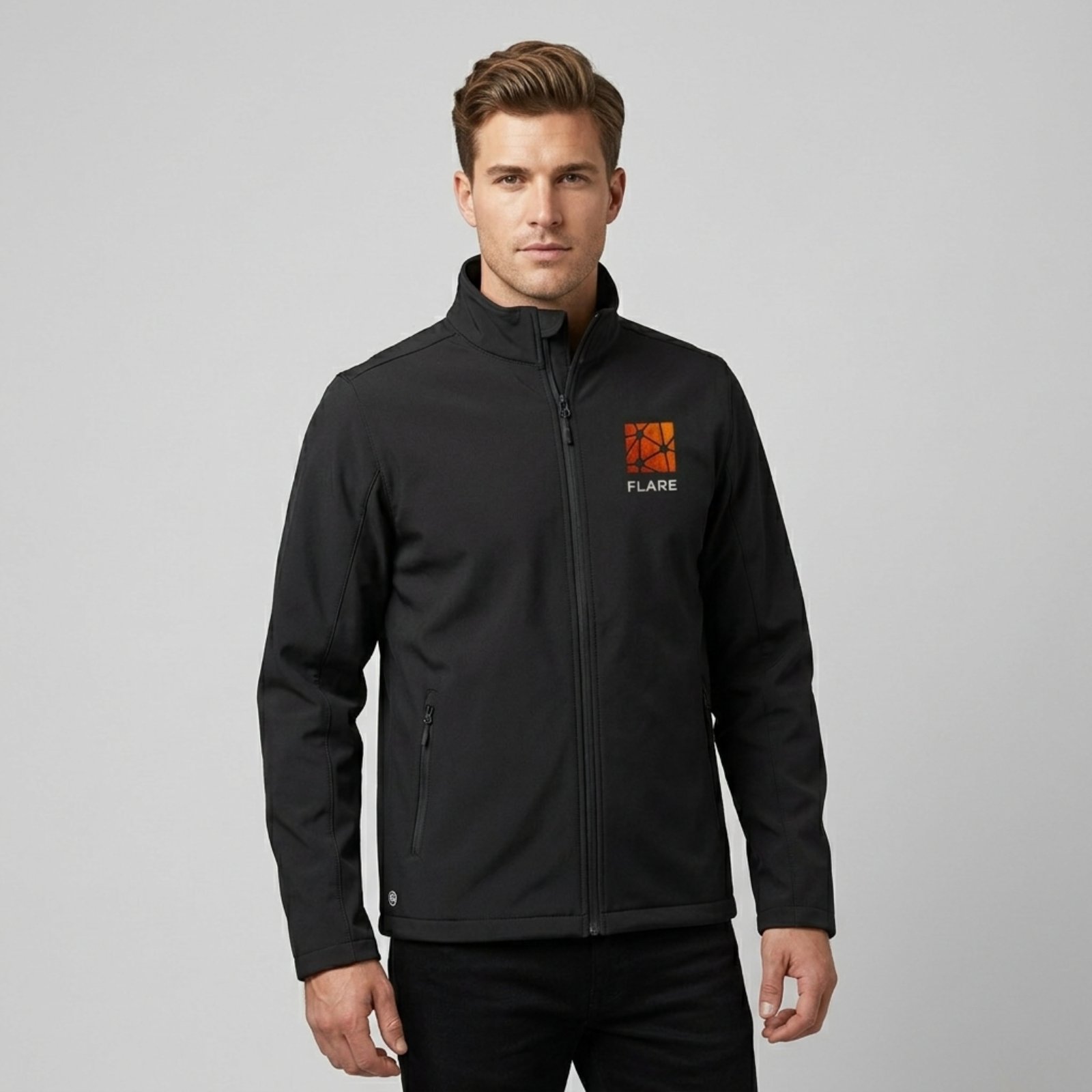 Men's Fleece-Lined Water-Repellent Softshell Jacket