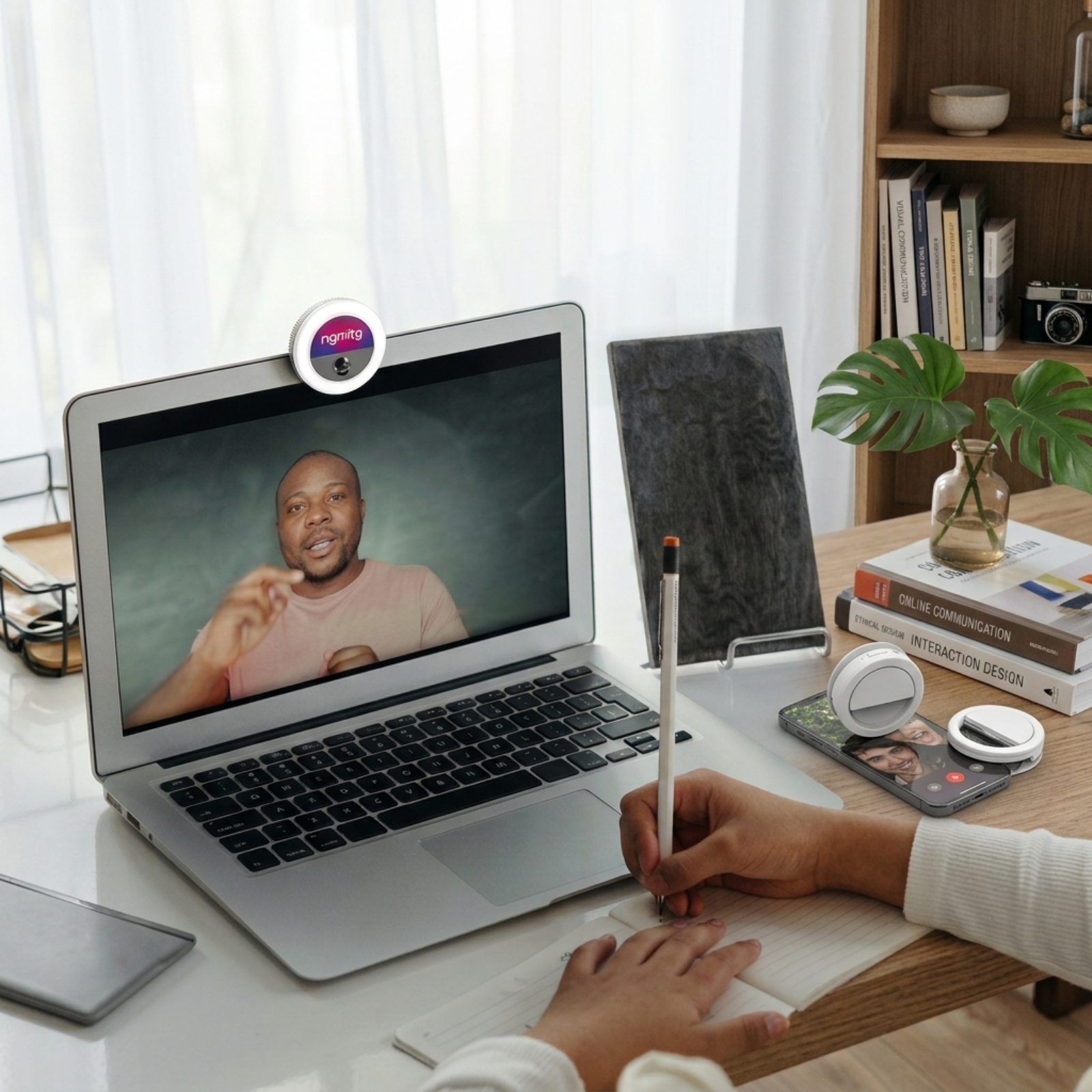 Rechargeable Clip-On Ring Light