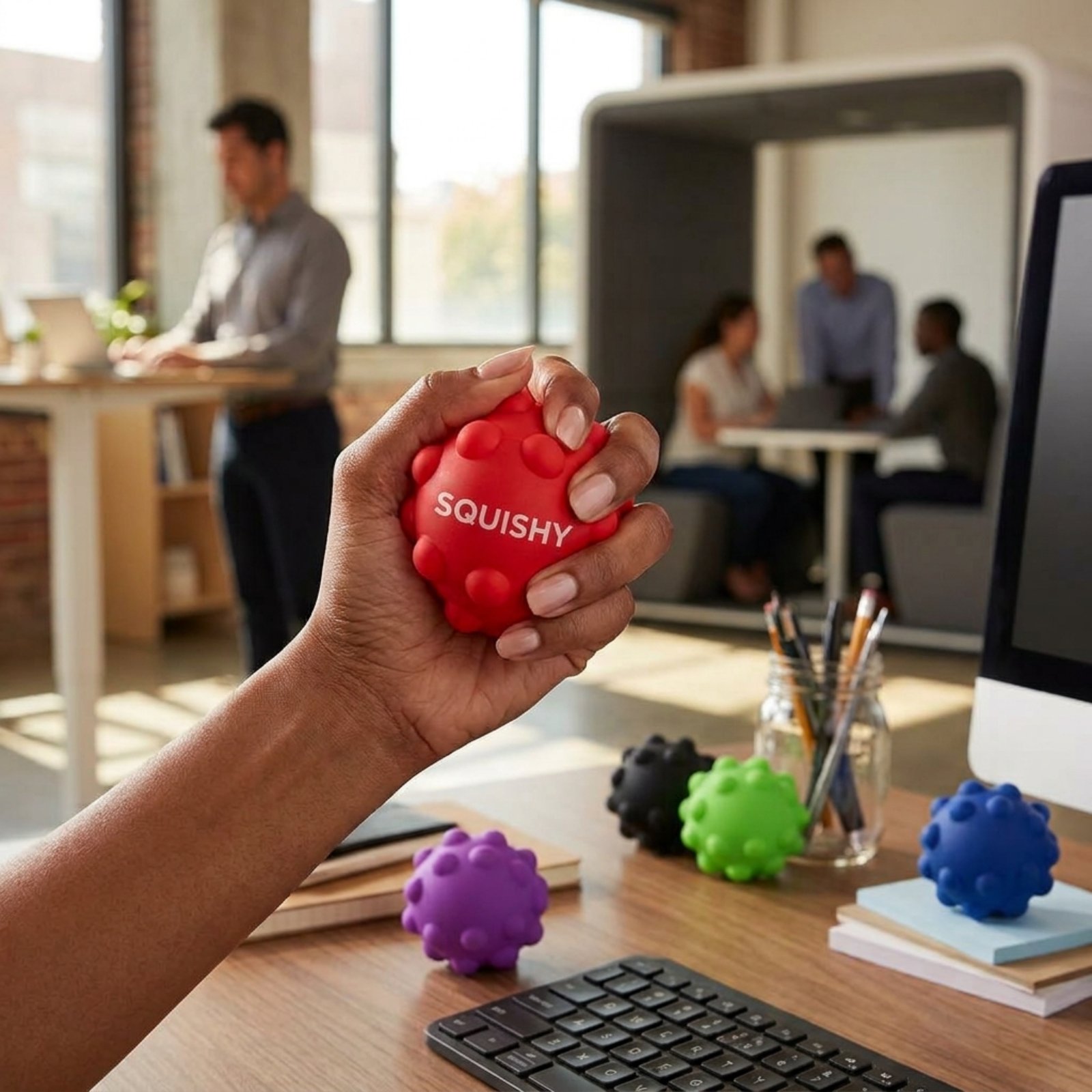 Silicone Push Pop Bouncing Ball