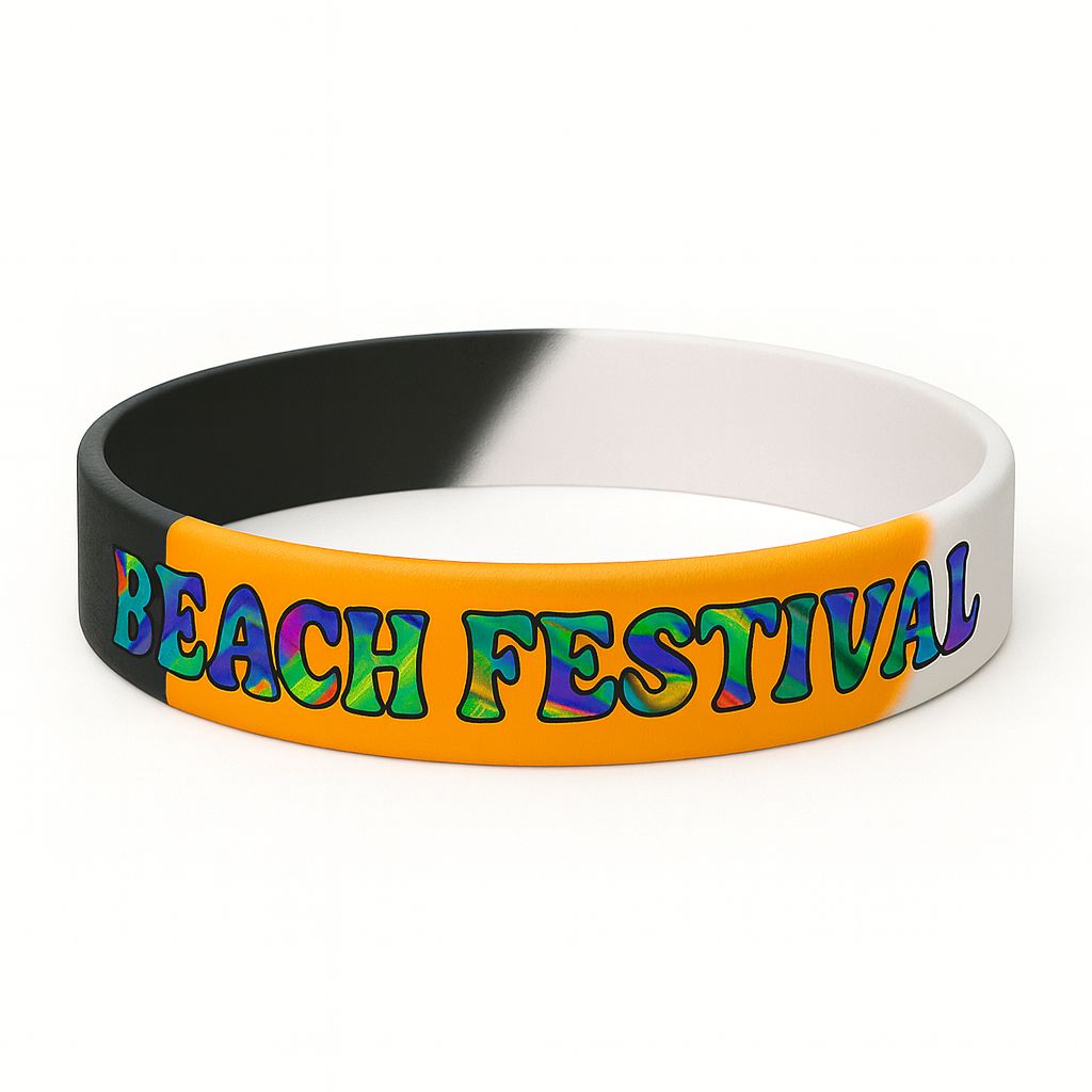 Full Color Silicone Wristband 1/2”