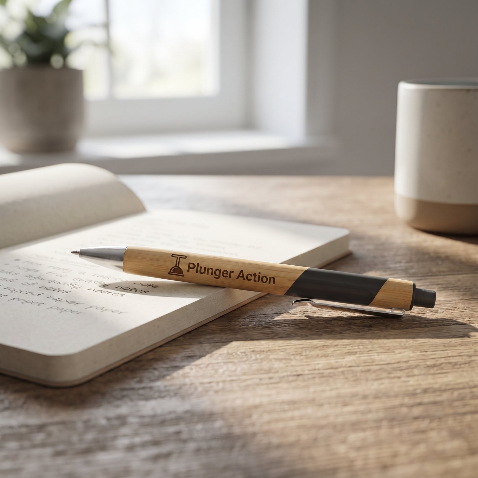 Bamboo Click-Action Ballpoint Pen