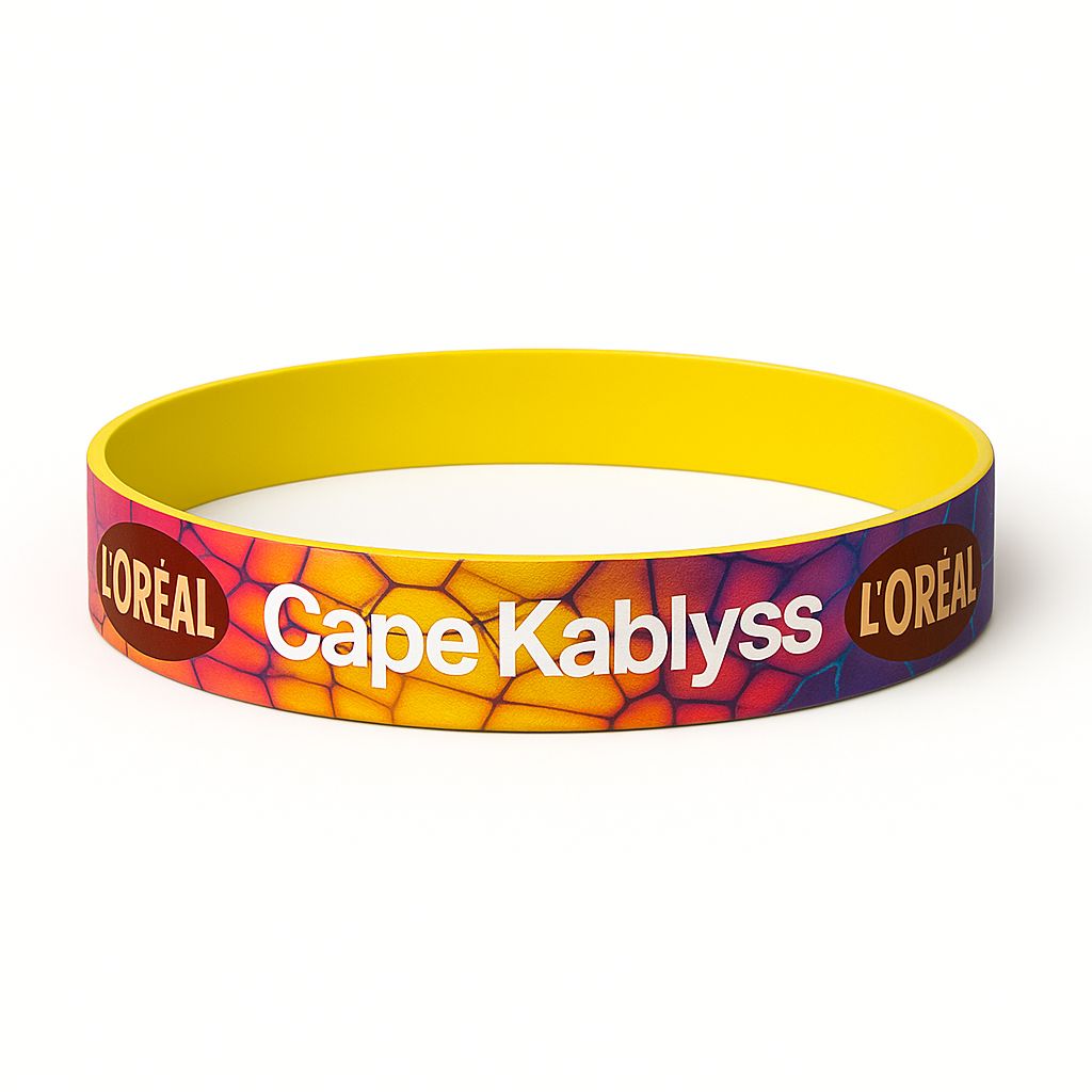 Full Color Silicone Wristband 1”