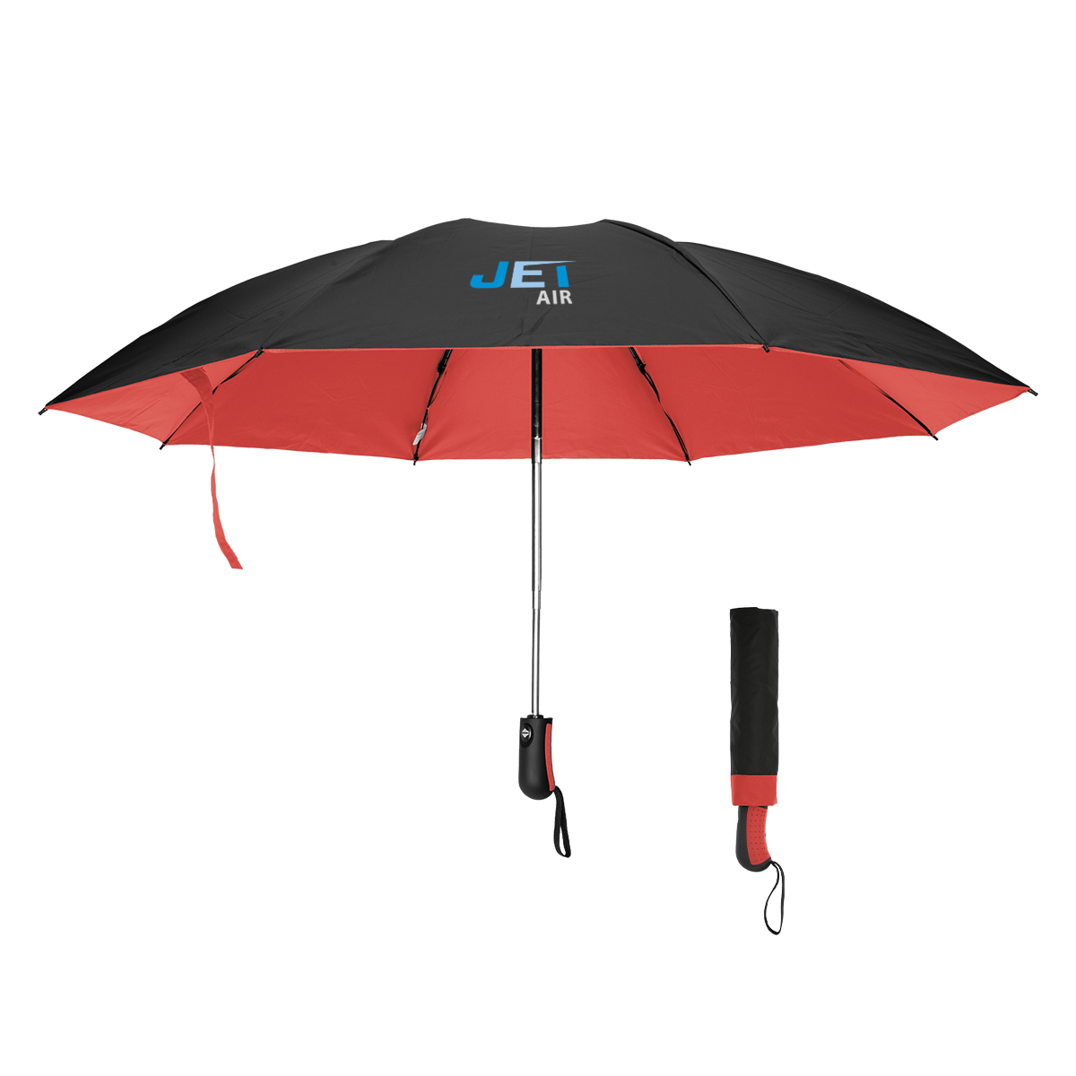 46\" Arc Two-Tone Inversion Umbrella With 100% rPET Canopy