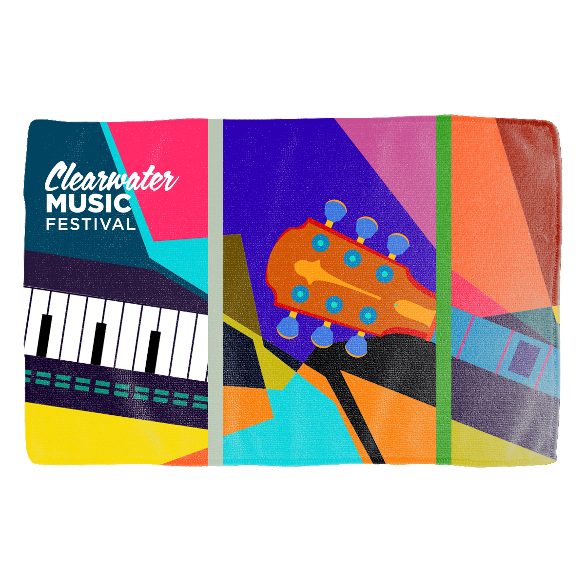 Rally Towel - Full Color Dye Sublimated 11"x18" 100% Poly, Terry Microfiber Towel, Serged