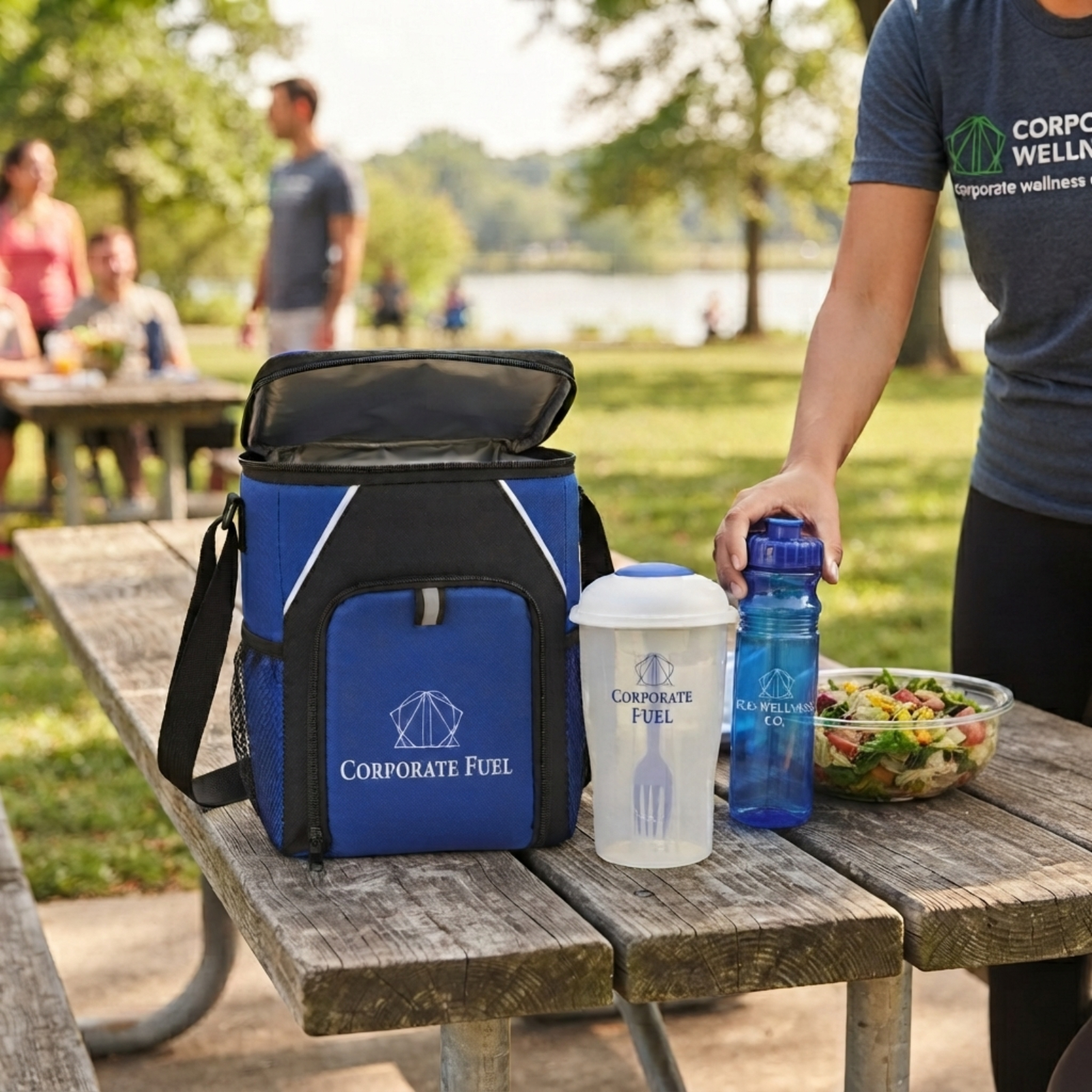 Insulated Lunch and Salad Prep Gift Set