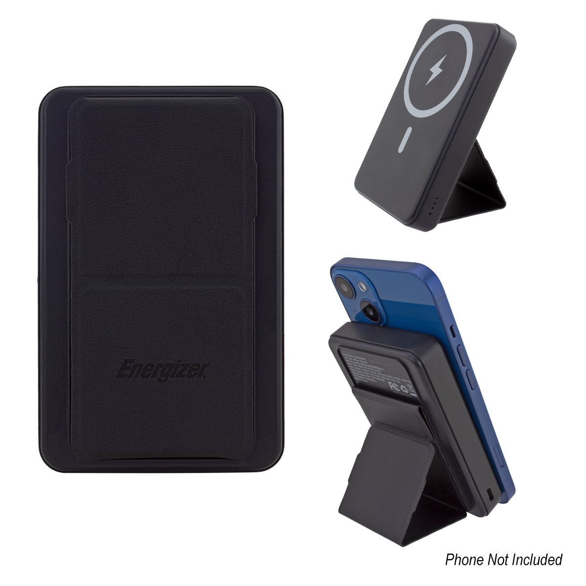 10,000 mAh Energizer Mag-N-Kick Wireless Charger Power Bank And Phone Stand
