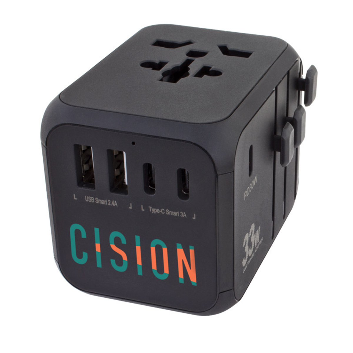 33W Universal Travel Adapter With Type-C
