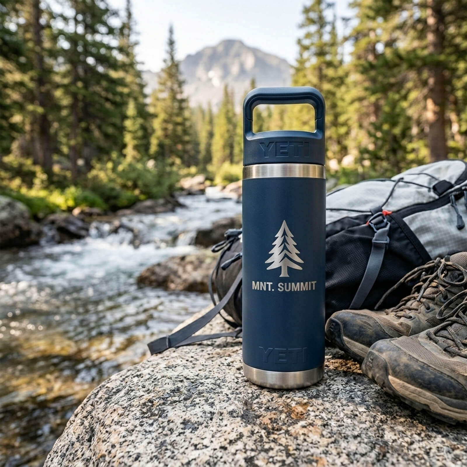 Rambler 18 oz Water Bottle with Color-Matched Straw Cap