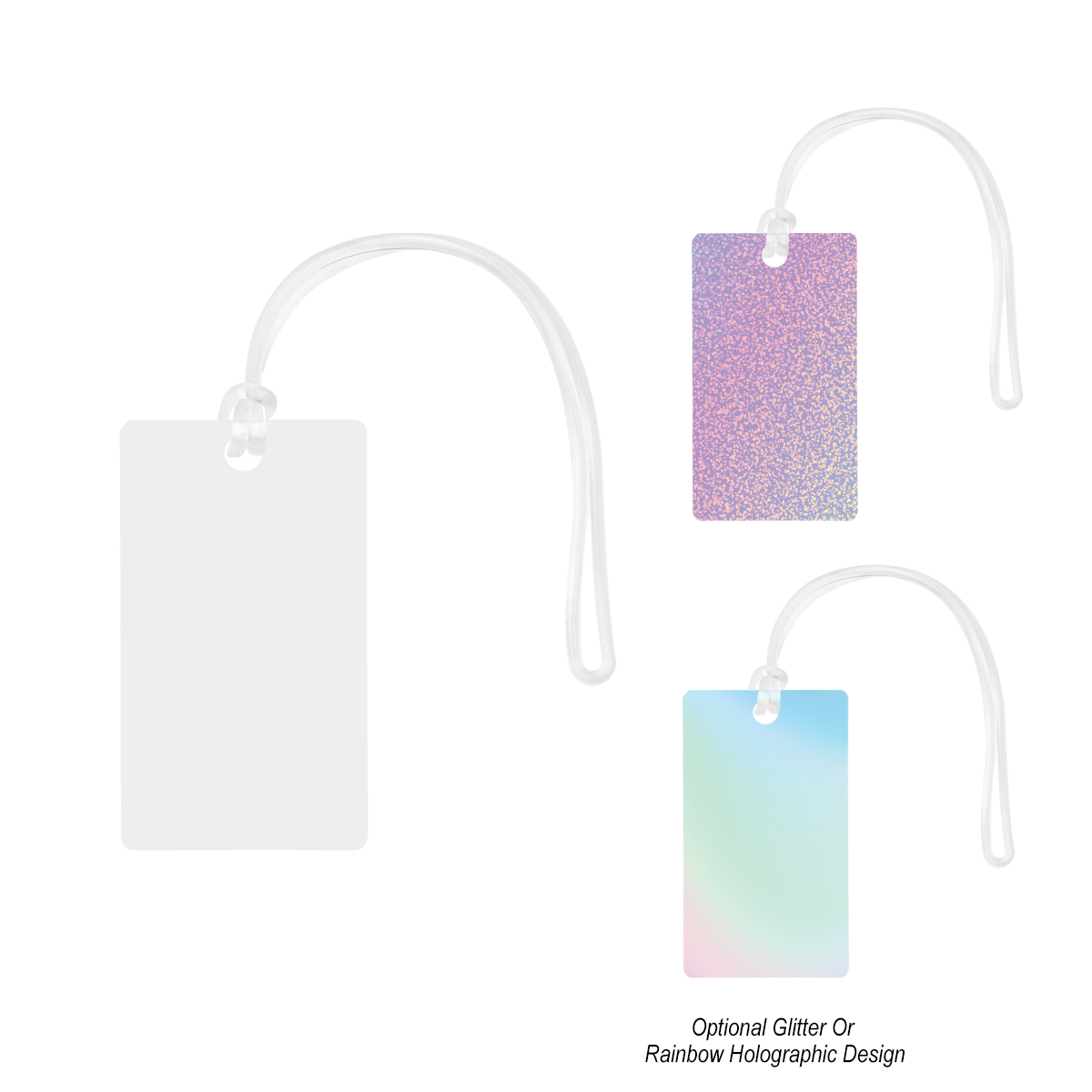 Acrylic Luggage Tag Rectangle