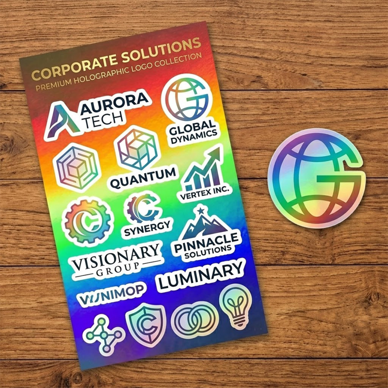 3 x 5 Vinyl Holographic Sticker Sheet