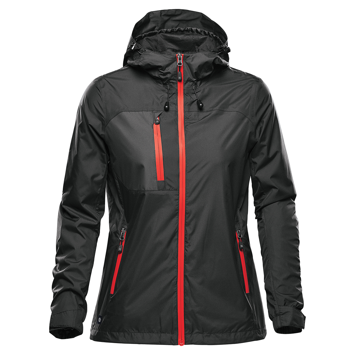 BLACK/BRIGHT RED
