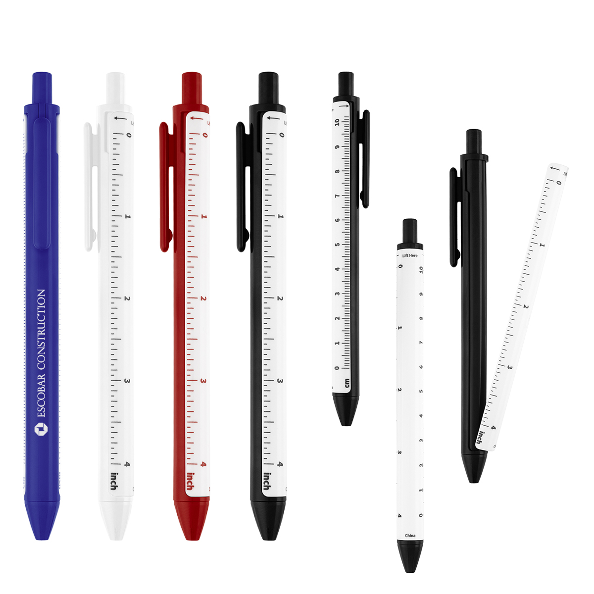 Straight Line Pen With 4\" Ruler