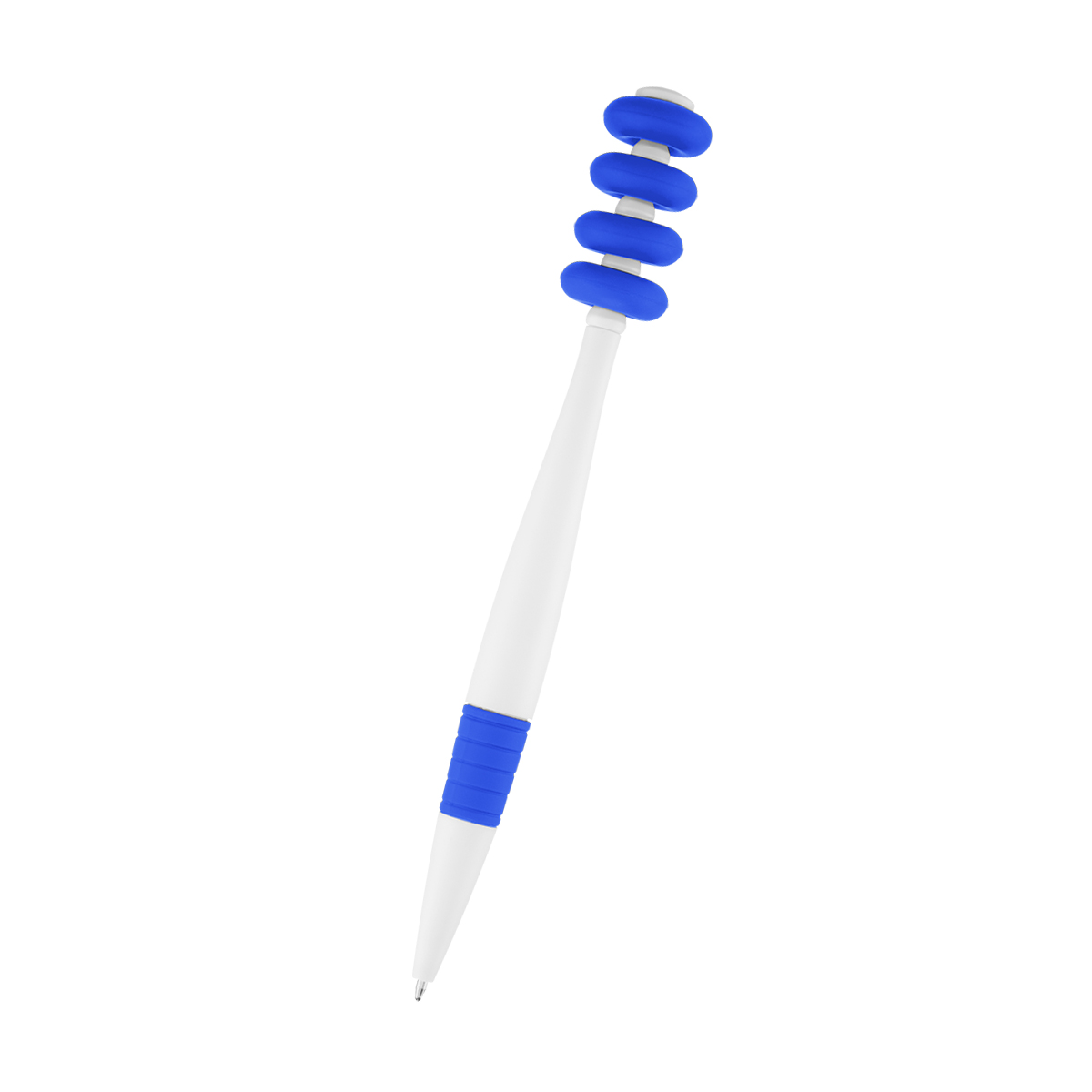 WHITE WITH ROYAL BLUE