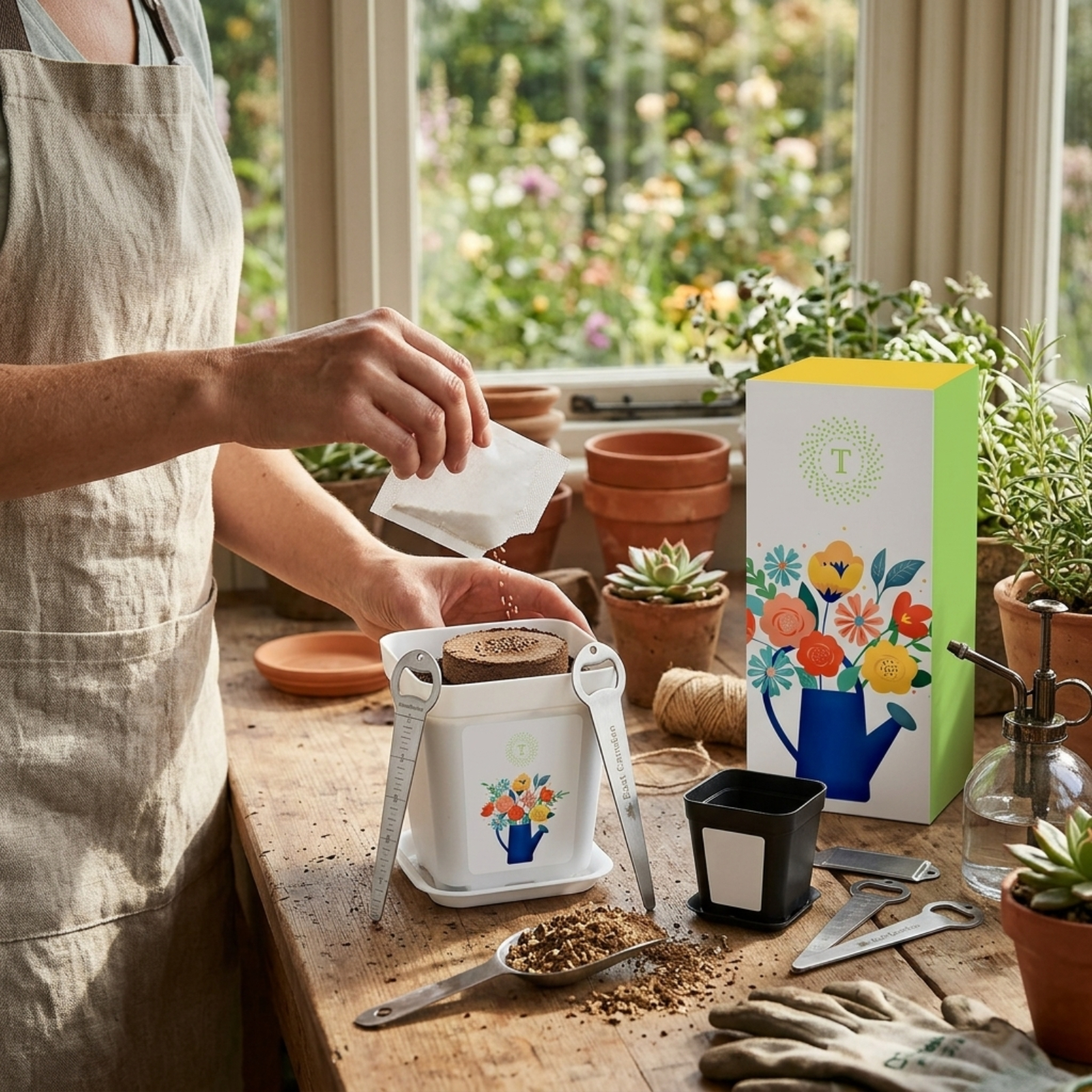 Planter & Seed Tool Gift Set