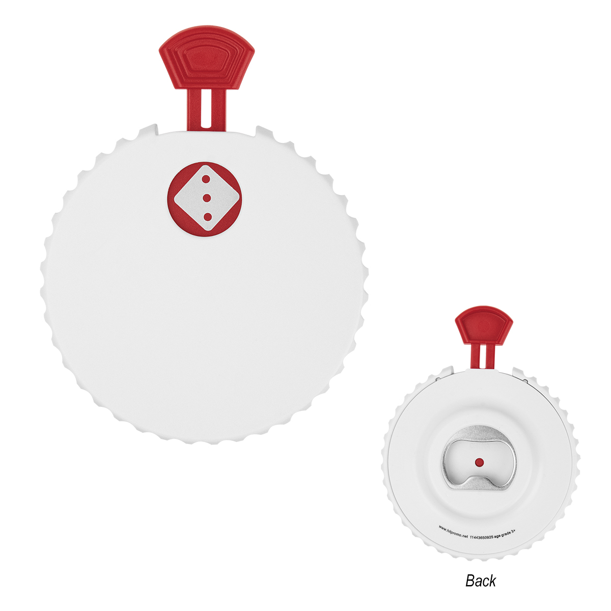 WHITE WITH RED