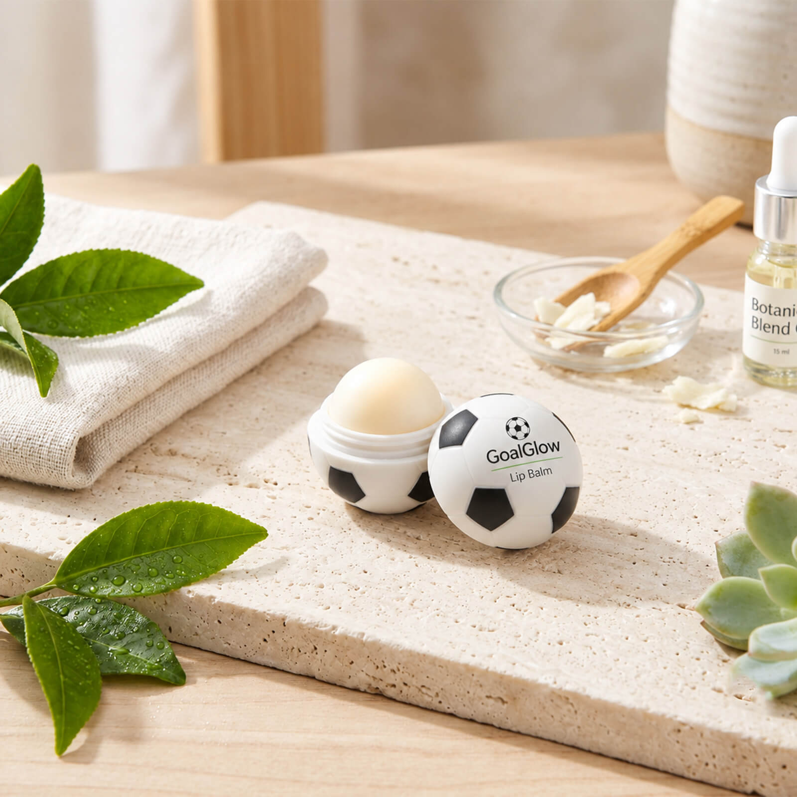 Soccer Ball Shaped Vanilla Lip Moisturizer