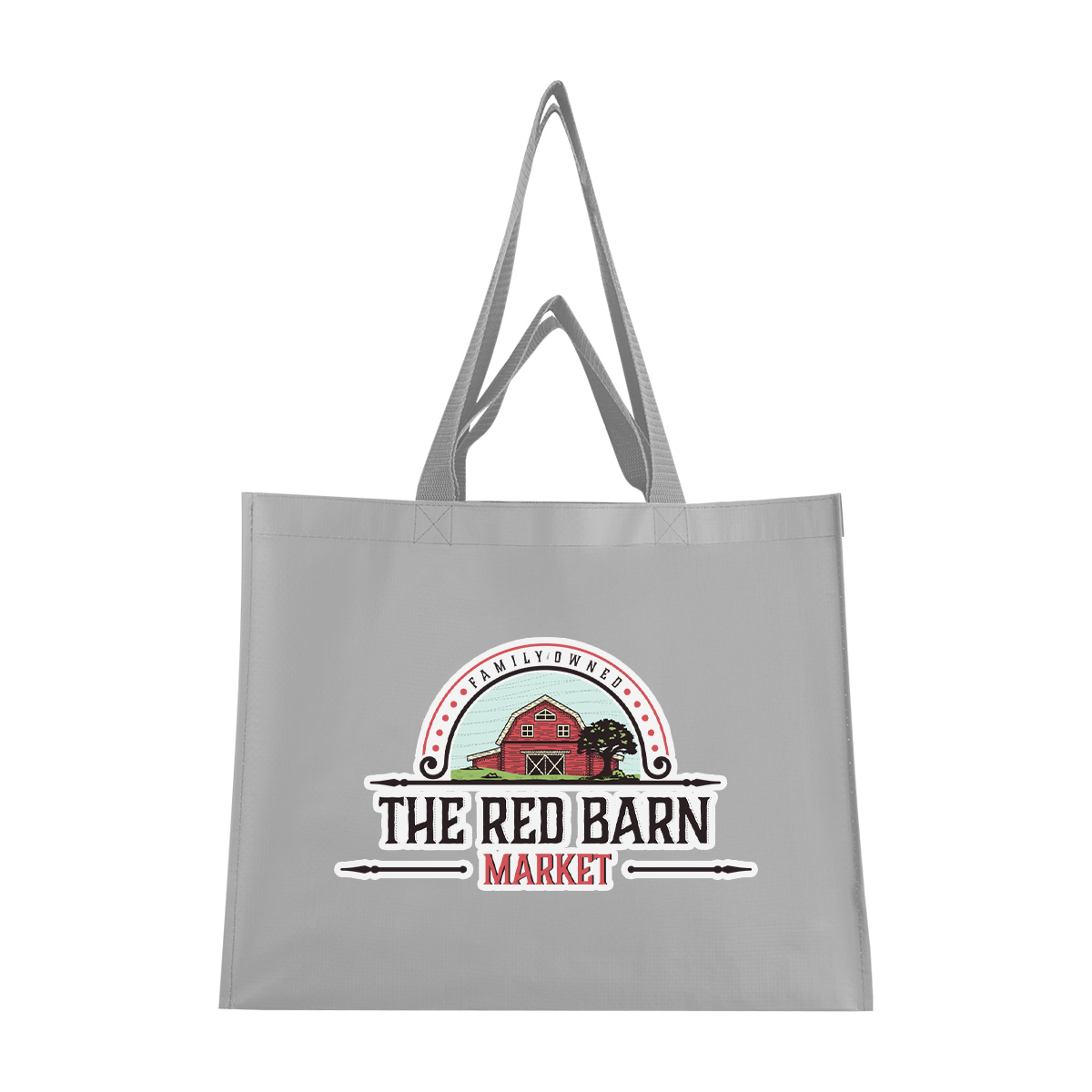 Matte Laminated Recycled Non-Woven Dual Handle Shopper Tote Bag