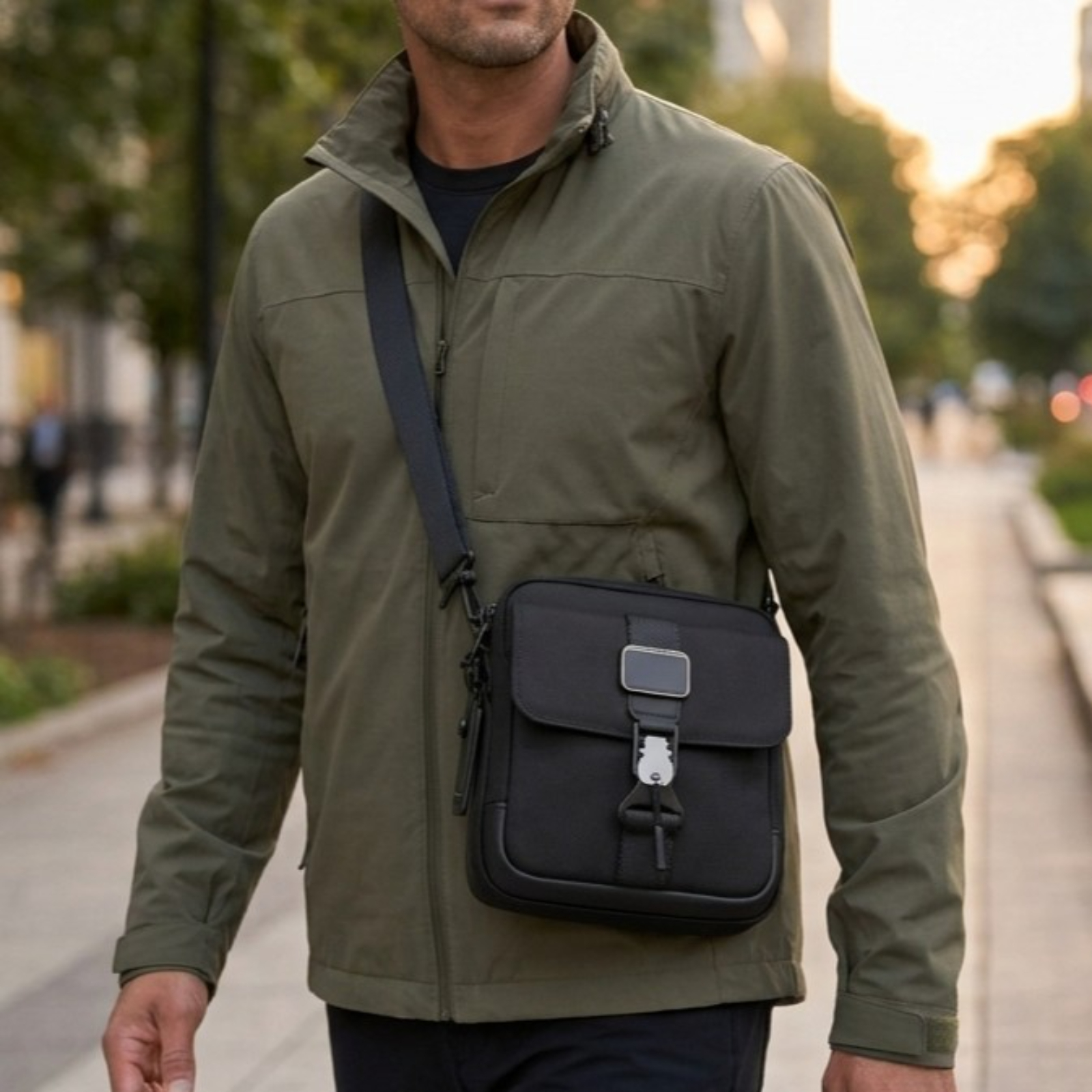 Ballistic Nylon Crossbody Bag